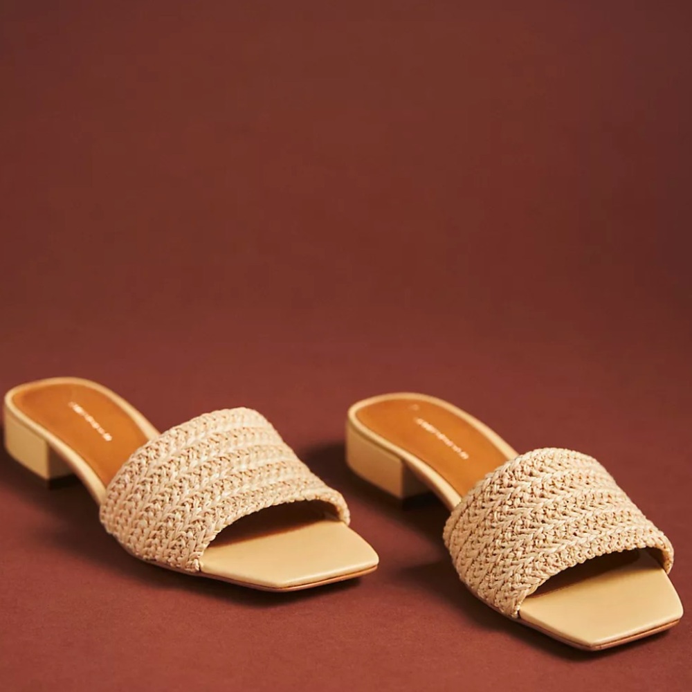 Anthropologie The Coralie Mule Slide Sandals by Maeve Size 7 (38)